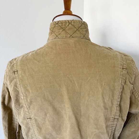 Eddie Bauer Womens Corduroy Blazer Jacket Size Medium M Tan Beige Cord Buttons - Picture 12 of 16